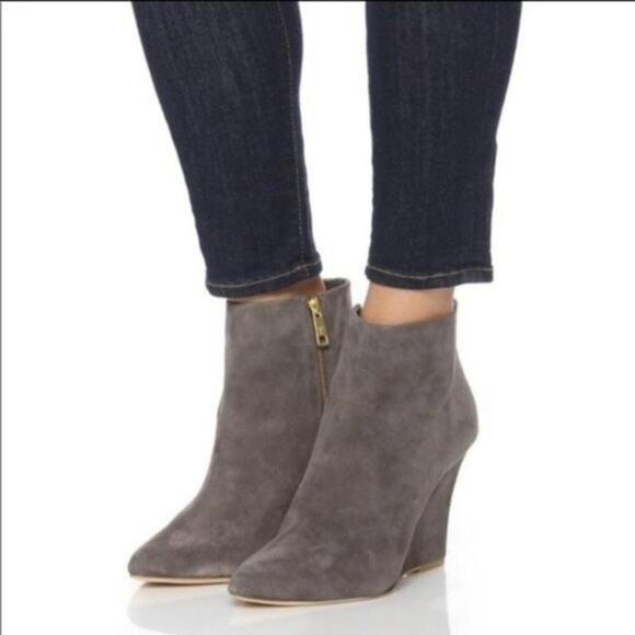 JOIE Jalena Wedge Booties Suede - Picture 1 of 5